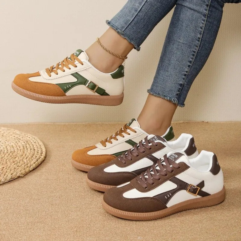 VKJF Women's Breathable Lace-Up Casual Sneakers | Fashion Shoes Women's Casual Sneakers Axl