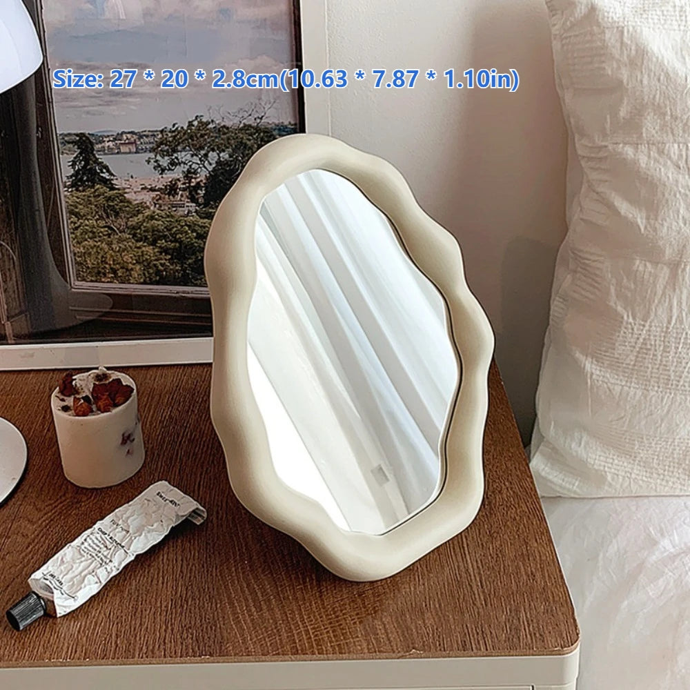Cloud-Shaped Makeup Mirror – Decorative Standing Dresser Mirror Decorative Vanity Mirror Axl