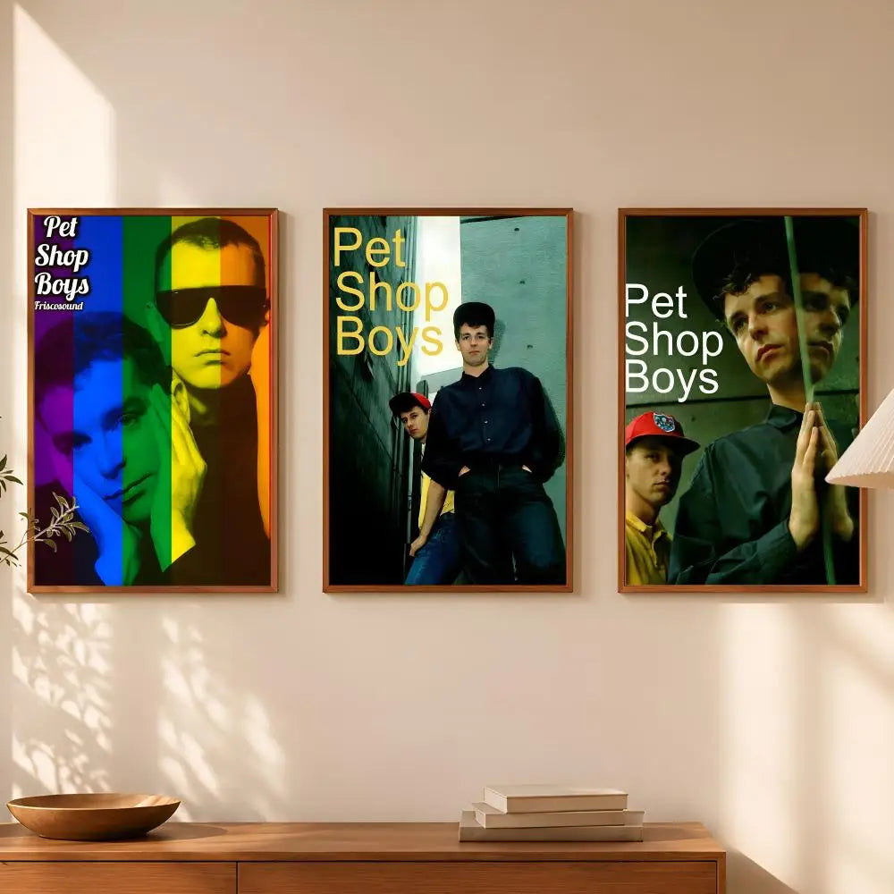Pet Shop Boys PVC Wall Poster – Self-Stick HD Home Decor Music Wall Poster Axl