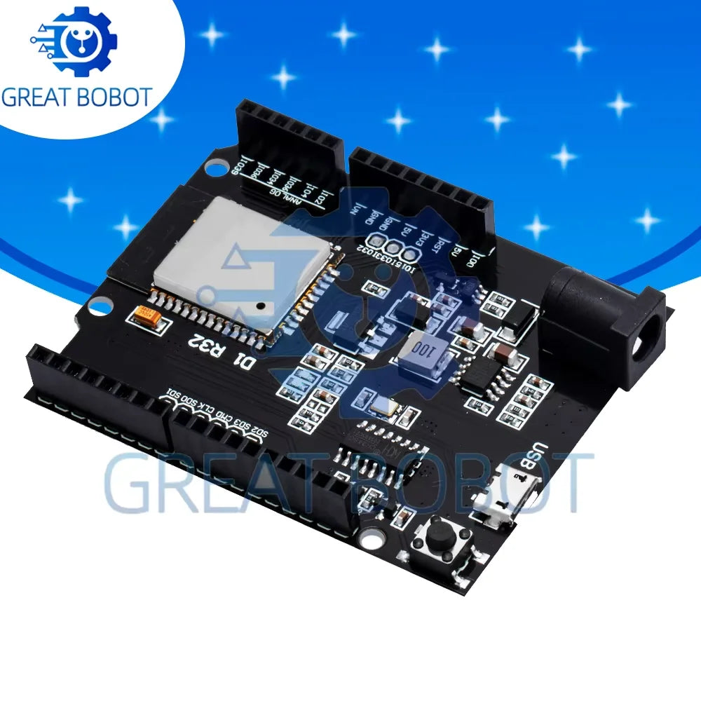 ESP32 WiFi Bluetooth Dev Board UNO D1 R32 CH340G 4MB Flash Development Board Axl Default Title