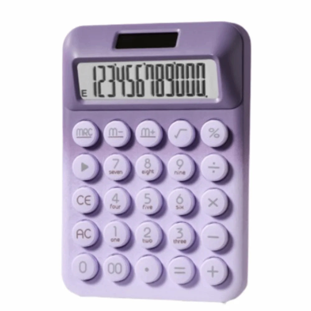 Solar Desktop Calculator – 12-Digit Candy Color Finance Tool Desktop Calculator Axl C