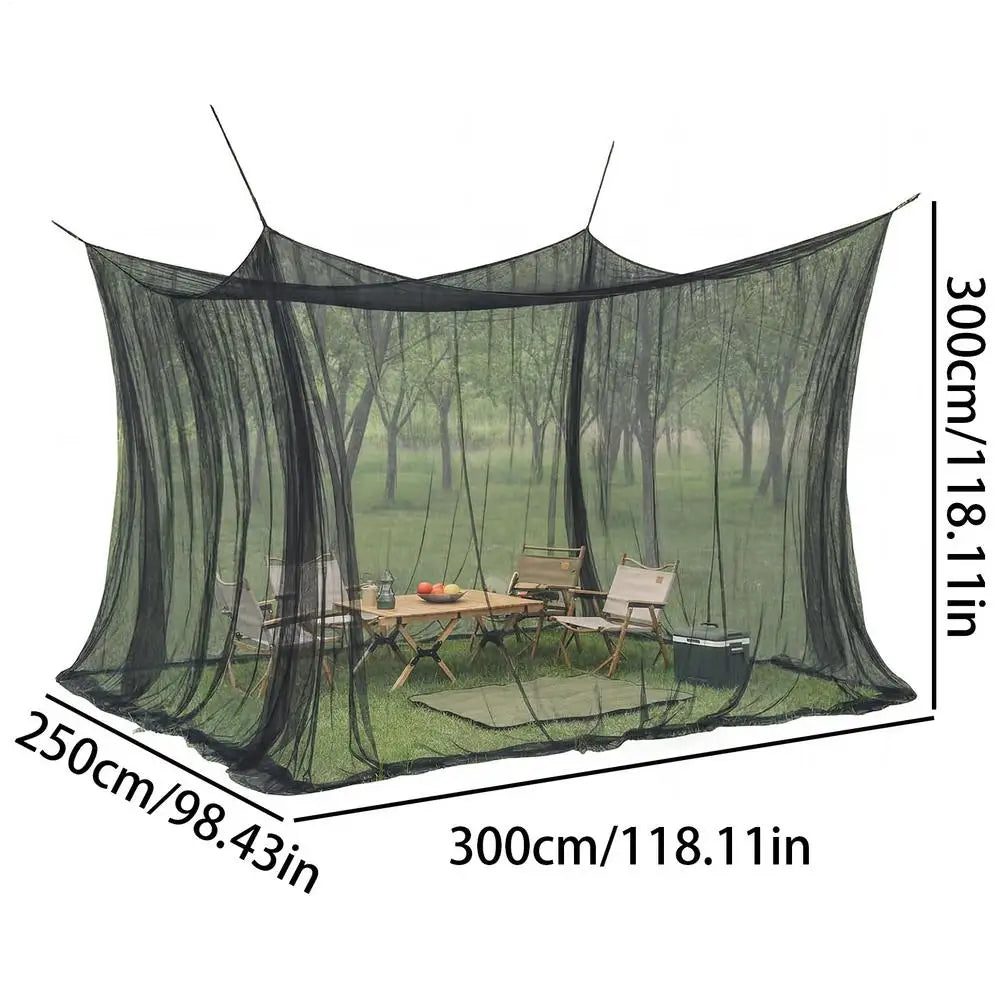 Outdoor Mosquito Mesh Net 300x300x250cm – Patio & Camping Outdoor Mosquito Net Axl Black