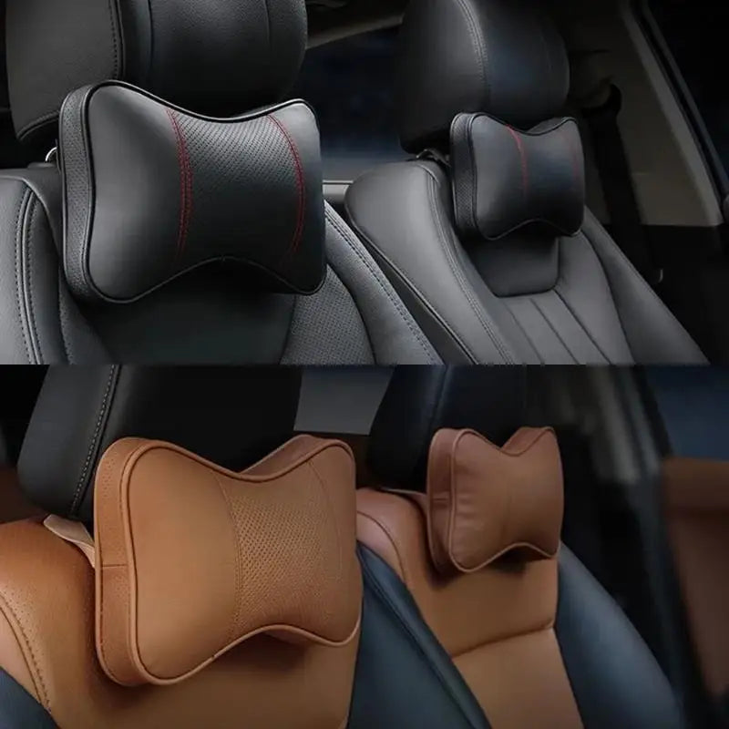 Car Neck Headrest & Lumbar Support Pillow Set – 2 Piece Car Seat Pillow Set Axl