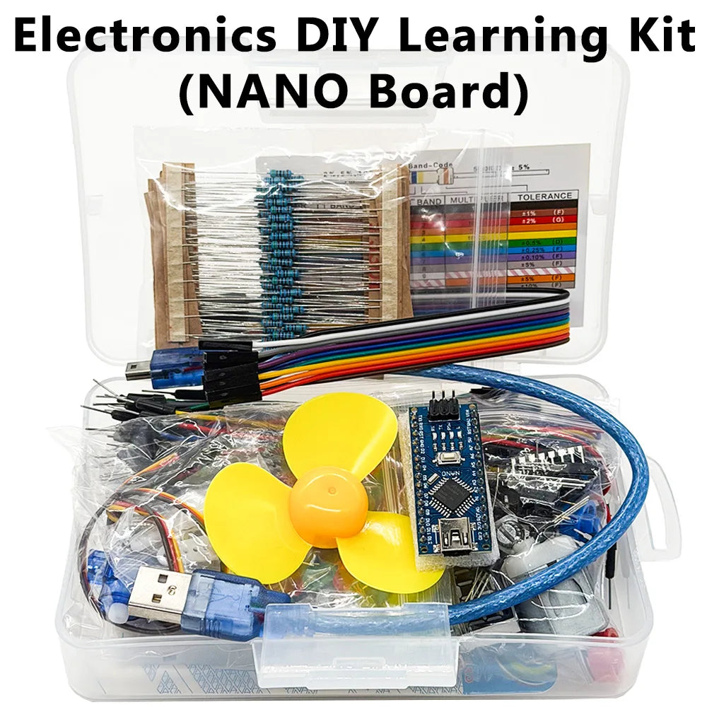 Arduino Nano Starter Kit – LED, Resistor & Components Set Electronics Starter Kit Axl