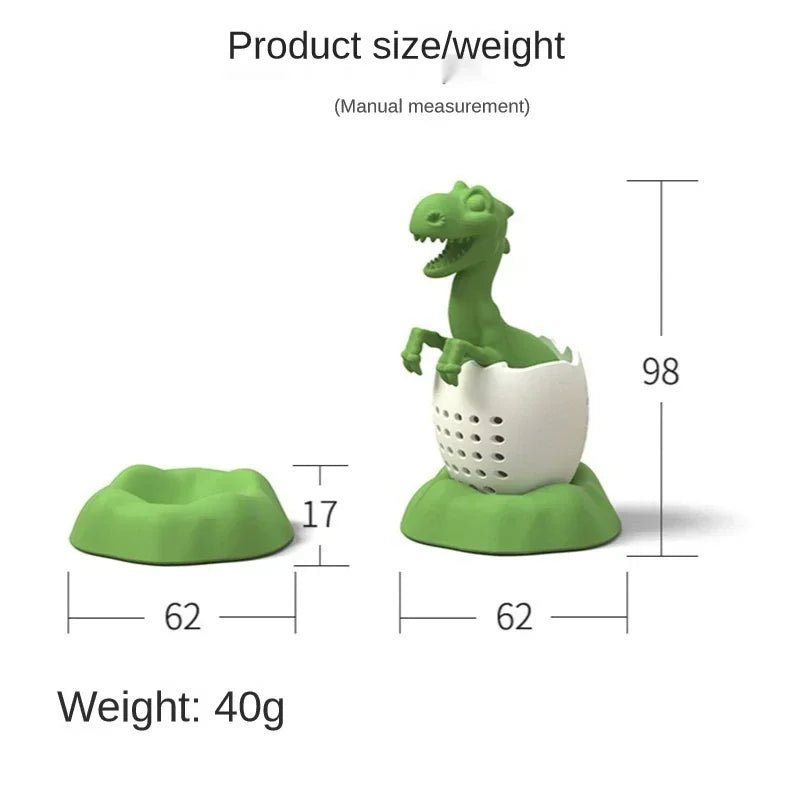 Dinosaur Silicone Tea Infuser – Reusable Loose Leaf Strainer Tea Infuser Axl