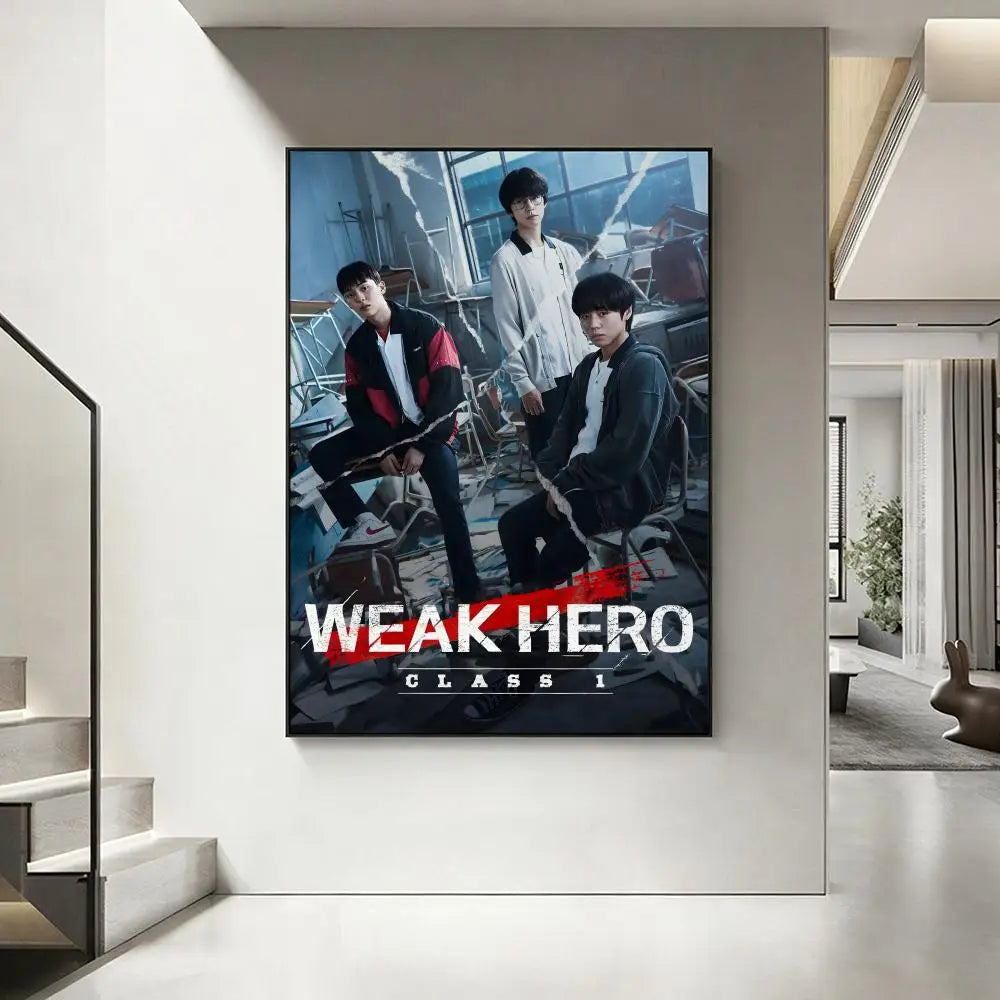 Weak Hero Class Korean Drama Poster – HD Waterproof Wall Art Wall Art Poster Axl White12 50X70cmNoframe