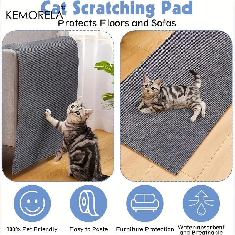 KEMORELA Cat Scratching Mat – Self-Adhesive Furniture Protector Cat Scratching Mat Axl