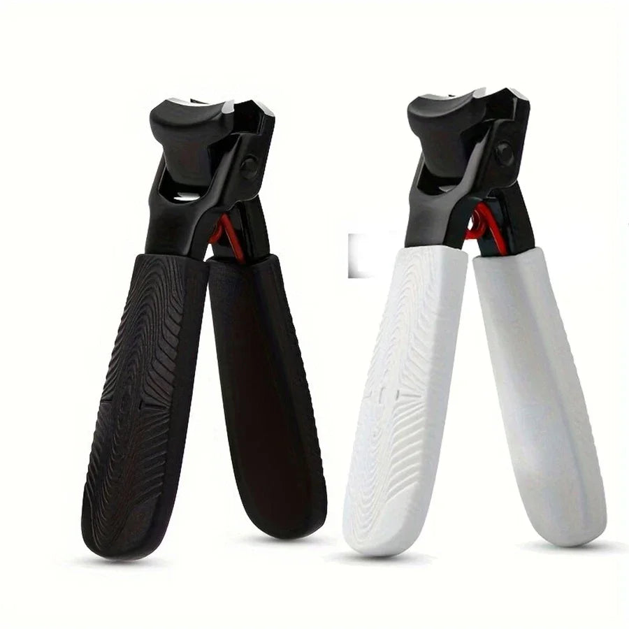 Stainless Steel Nail Clipper – Sharp Fingernail & Toenail Cutter Nail Clipper Axl Black and White-2Pcs