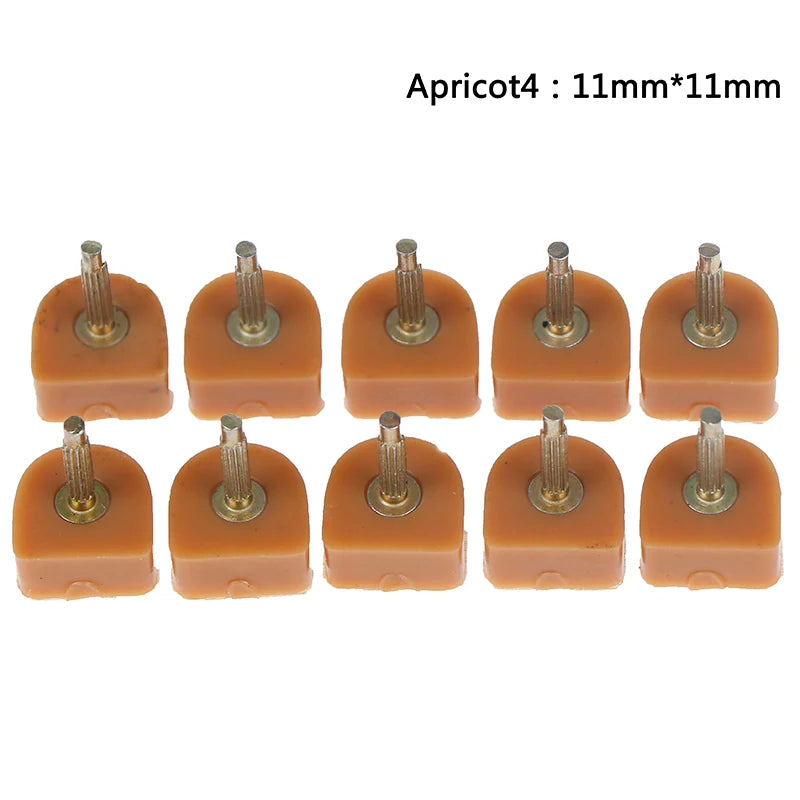 10 Pcs High Heel Shoe Repair Tips – TPU Replacement Lift Taps Heel Repair Tips Axl 11mmx11mm Apricot