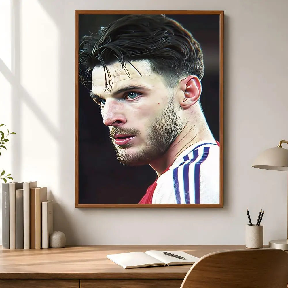 Declan Rice Football Poster – HD Self-Adhesive Wall Art Wall Art Poster Axl