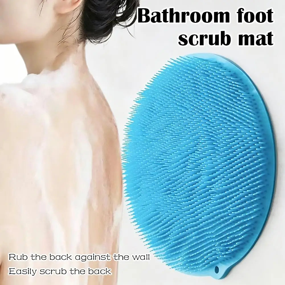 Silicone Foot Scrubber Mat – Non-Slip Bath Massage Pad Foot Scrubber Mat Axl