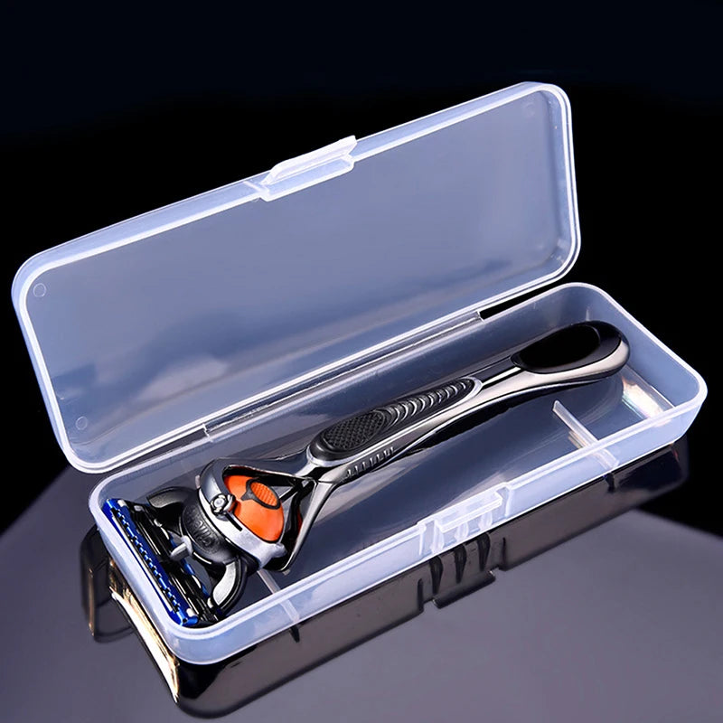 Clear Plastic Razor Storage Box – Travel Shaver Case Razor Storage Case Axl