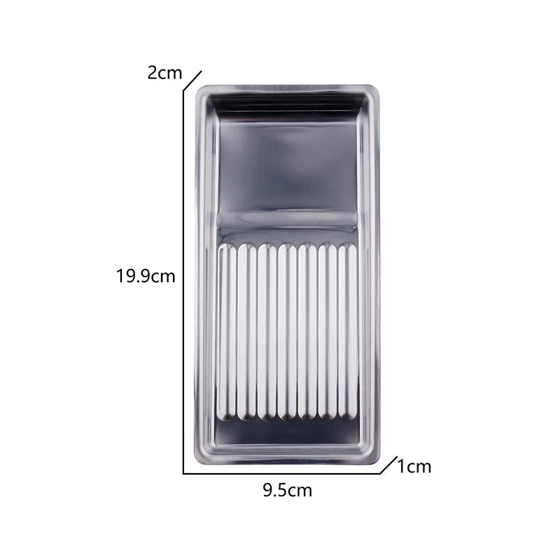 Nail Tool Sterilizing Tray – Stainless Steel Disinfection Dish Nail Sterilizing Tray Axl Silver