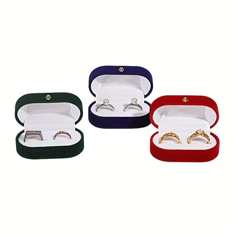 Double Ring Earrings Box – Snap Closure Jewelry Gift Box Jewelry Gift Box Axl