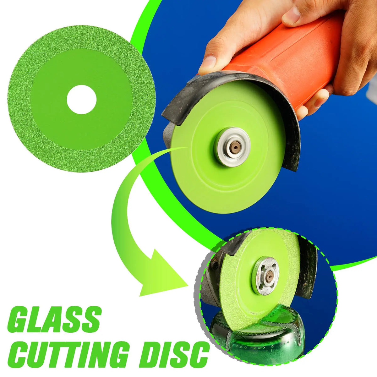 3-Pack 100mm Diamond Cutting Discs – Glass, Tile & Jade Blades Diamond Cutting Disc Axl