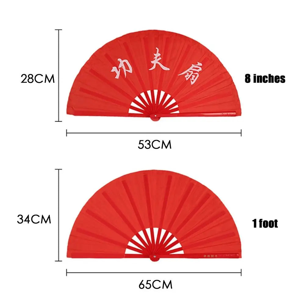 Chinese Tai Chi Kung Fu Folding Fan – Silk, 28/34cm Gift Fan Folding Performance Fan Axl
