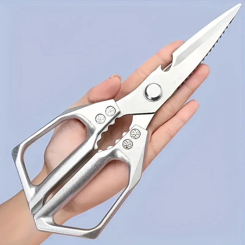 Stainless Steel Kitchen Shears – Meat, Fish & Poultry Scissors Kitchen Shears Axl Silver