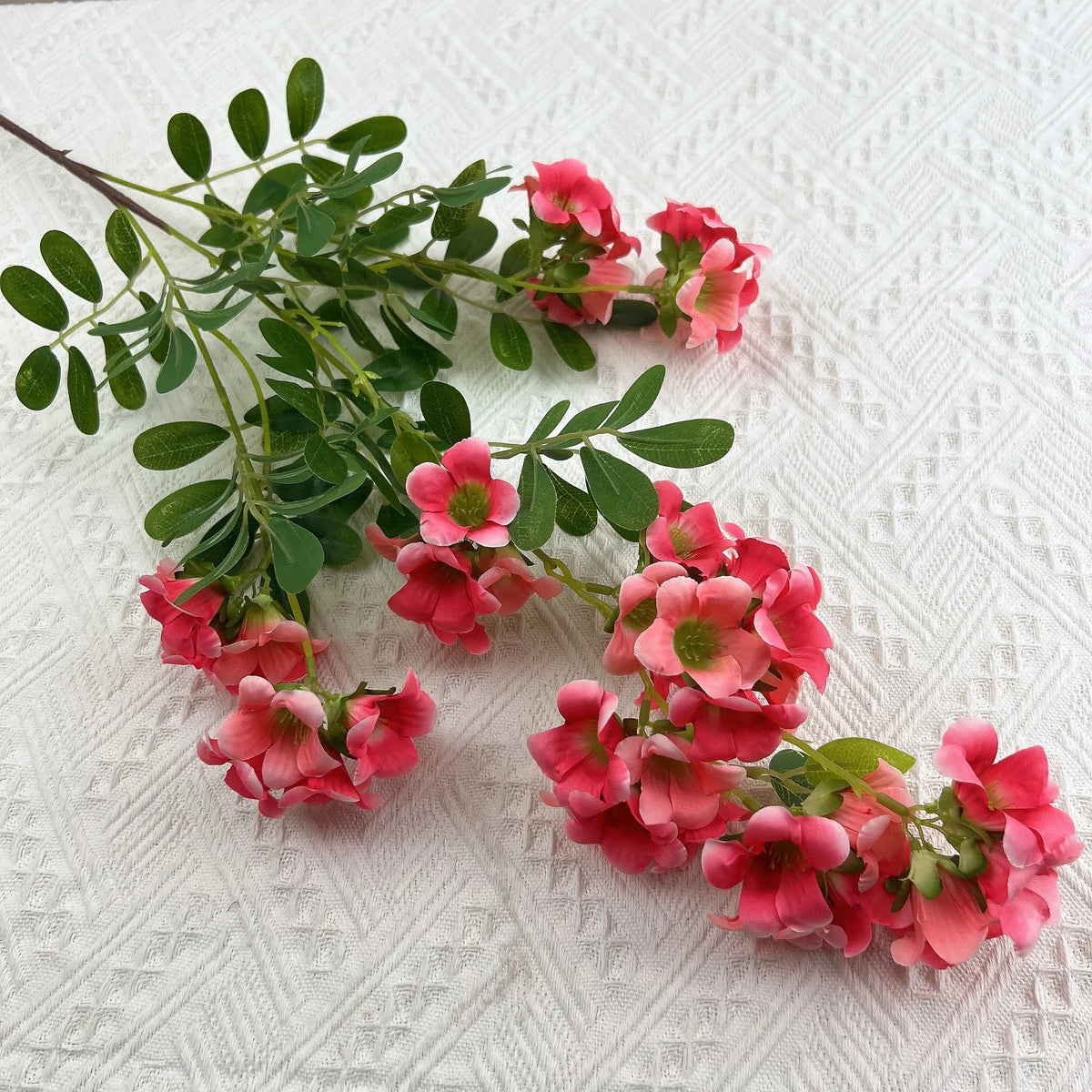 Faux Silk Morning Glory Flower Branch – 98cm Wedding Decor Artificial Flower Branch Axl rose red