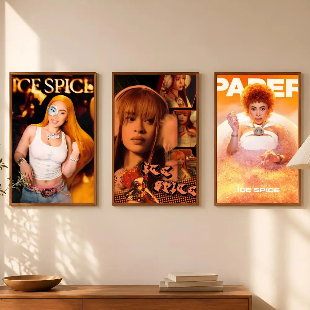 Ice Spice Album Poster – Self-Stick HD Waterproof Wall Art Wall Art Poster Axl