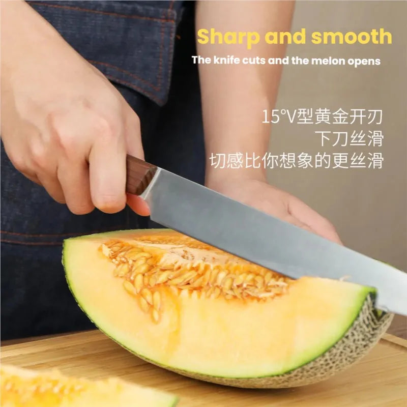 Ebony Handle Fruit Knife – 7" Carbon Steel Kitchen Paring Knife Kitchen Paring Knife Axl