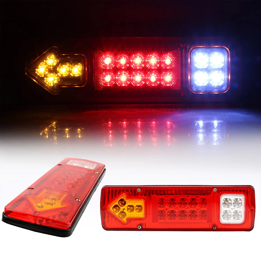 19 LED Tail Light Assembly – Turn Signal & Stop Light 12V 24V LED Tail Light Axl