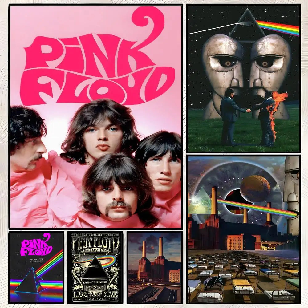 Pink Floyd Self-Stick HD Wall Art Poster – Waterproof Decor Wall Art Poster Axl