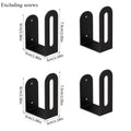 Wall Storage Rack for TV Box, Router & Kitchen Organizer Set Wall Storage Rack Axl Black-4pcs