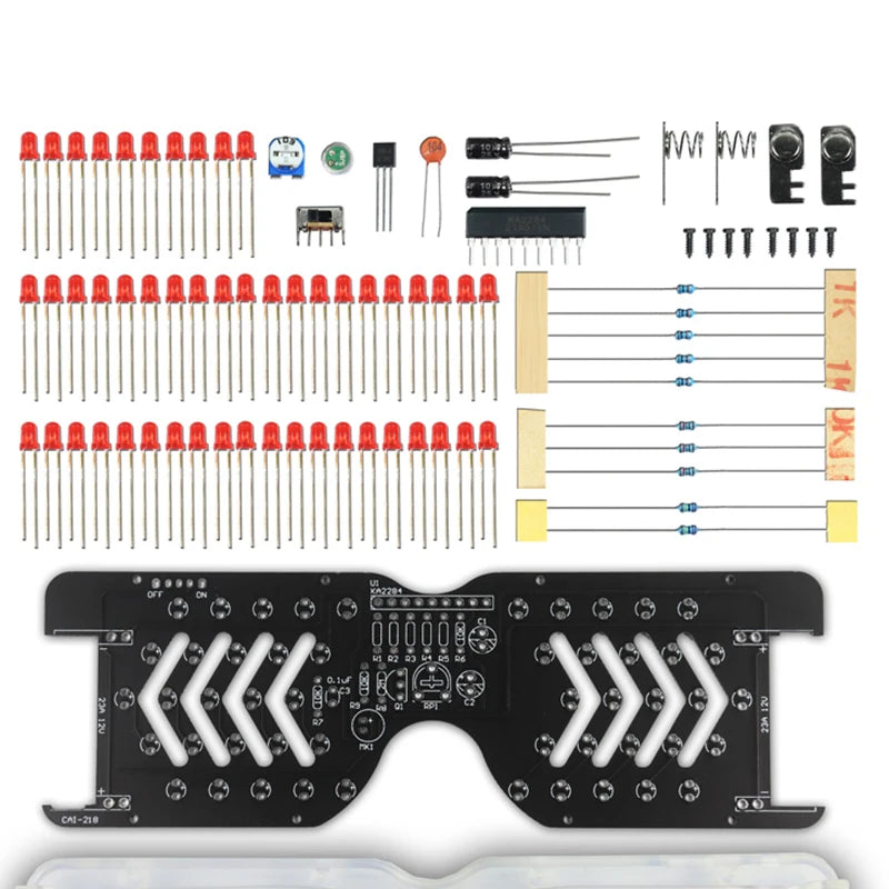 Voice-Activated LED Flashing Glasses DIY Soldering Kit DIY Electronics Kit Axl