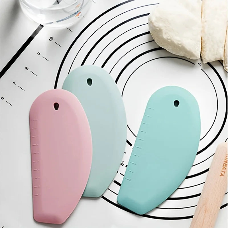 Leeseph Silicone Dough Scraper & Bowl Scraper | Pastry Cutter Pastry Dough Scraper Axl