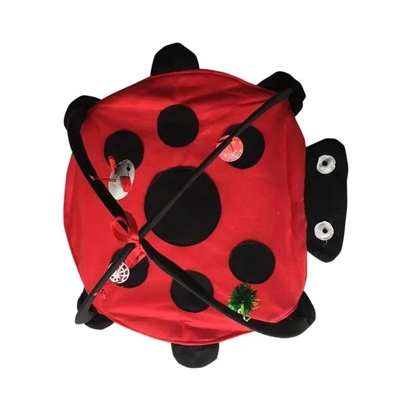 Cat Play Tent Bed with 4 Hanging Toys – Indoor Kitten Rest House Cat Tent Play Bed Axl