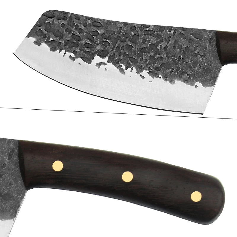 Forged Kiritsuke Chef Knife – 4Cr13Mov Steel & Wood Handle Chef Knife Axl