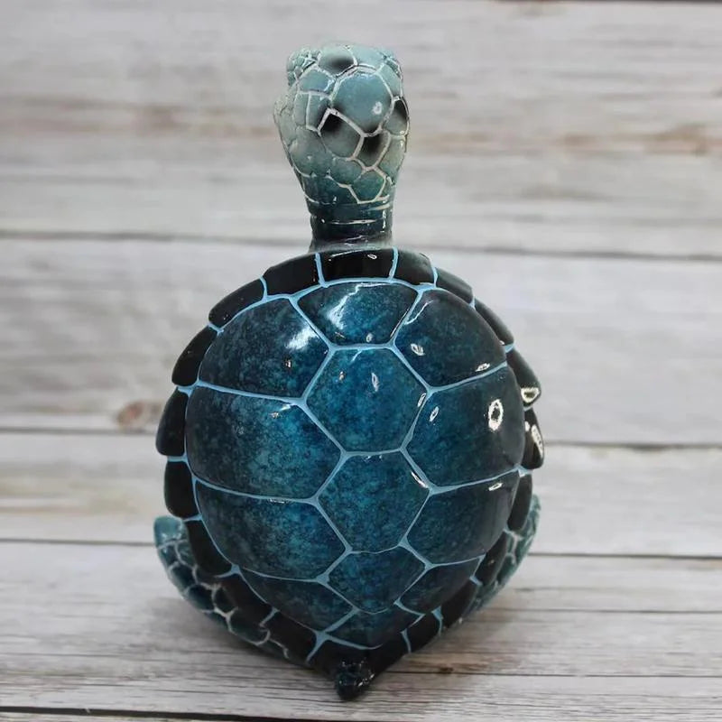 Meditating Sea Turtle Figurine – Zen Yoga Garden Statue Garden Figurine Axl