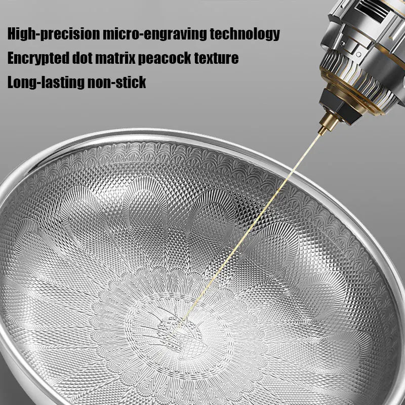 28cm Pure Titanium Nonstick Frying Pan – Hammered Skillet Titanium Frying Pan Axl