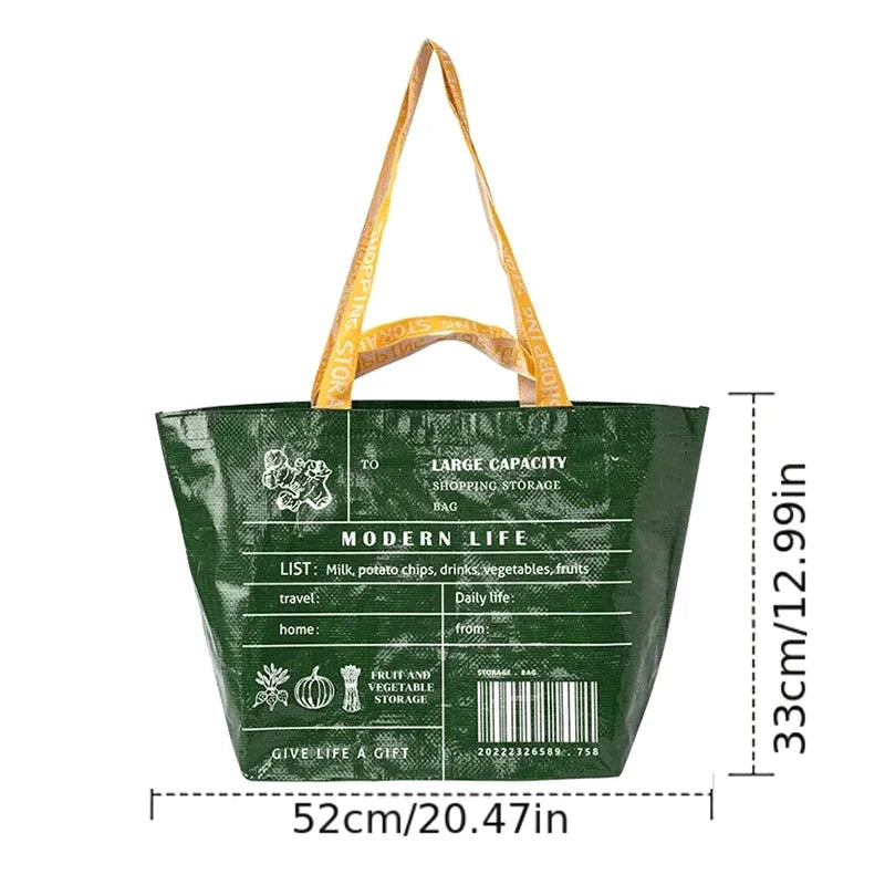 Large Waterproof PP Woven Reusable Shopping Bag – 52×33cm Reusable Shopping Bag Axl