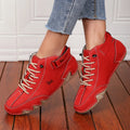 ZULIWAGN Women's Retro Waterproof Ankle Boots | Non-Slip Women's Ankle Boots Axl Red 41