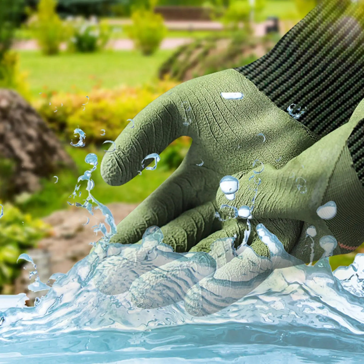 Thorn-Proof Rubber Garden Gloves – Waterproof Unisex Work Gloves Gardening Gloves Axl