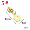 5-Pack Metal Zipper Pulls – Star Heart Flower Replacement Sliders Zipper Pull Set Axl A1