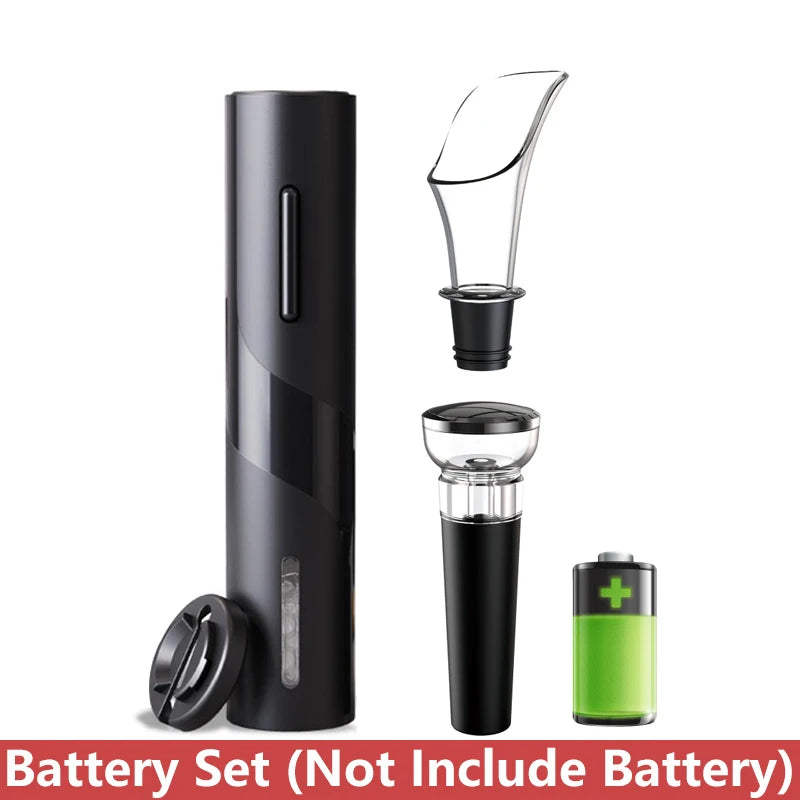 BALASHOV Electric Wine Opener & Foil Cutter | Auto Corkscrew Electric Wine Opener Axl Battery Set
