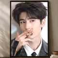 Zhang Linghe HD PVC Self-Stick Wall Art Poster | Home Decor Wall Art Poster Axl White03 60X90cmNoframe