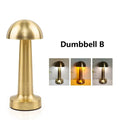 Rechargeable LED Touch Table Lamp | Dimmable Metal Night Light LED Table Lamp Axl Gold USB Type-C