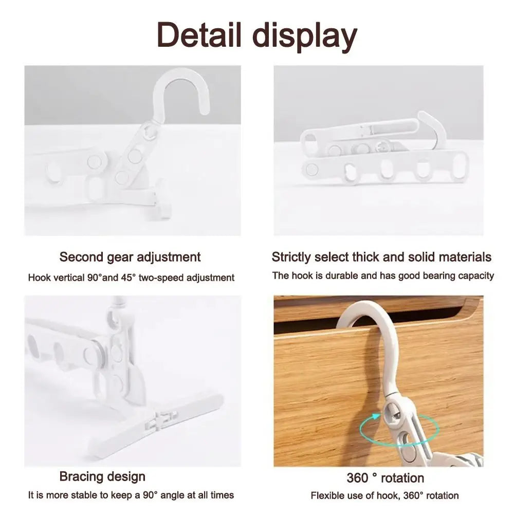 Foldable Travel Clothes Drying Rack – 5-Hole Hook Foldable Drying Rack Axl