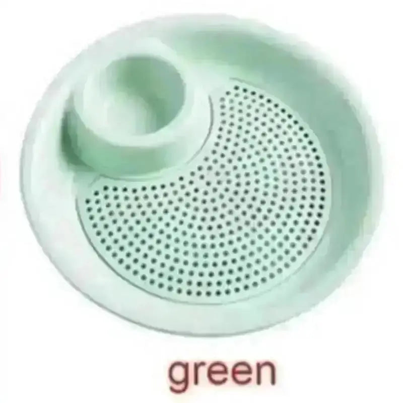 Double Layer Dumpling Drain Plate – Fruit & Veggie Draining Tray Kitchen Drain Tray Axl Green