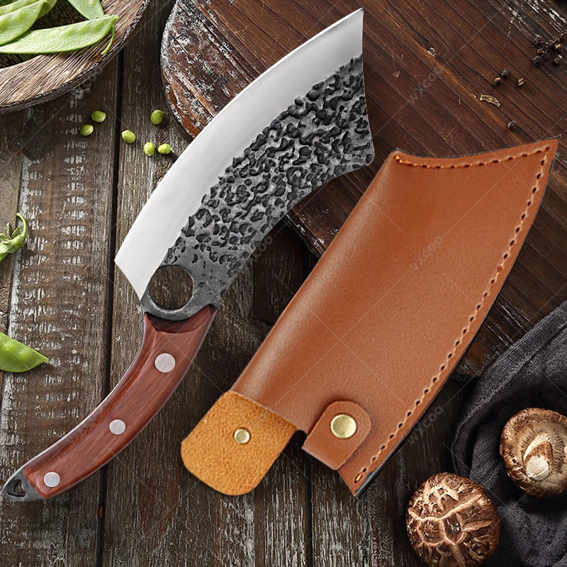 WXCOO Hand-Forged Boning & Slicing Knife – Stainless Steel Boning Knife Axl