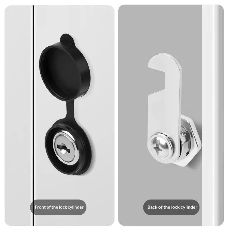 Zinc Alloy Cam Lock Waterproof Cover Cabinet Drawer 2 Keys Cam Lock Axl