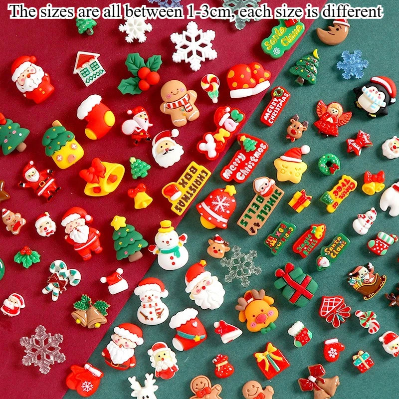 Mixed Resin Christmas Fridge Magnets – Santa, Snowman & Tree Christmas Fridge Magnets Axl