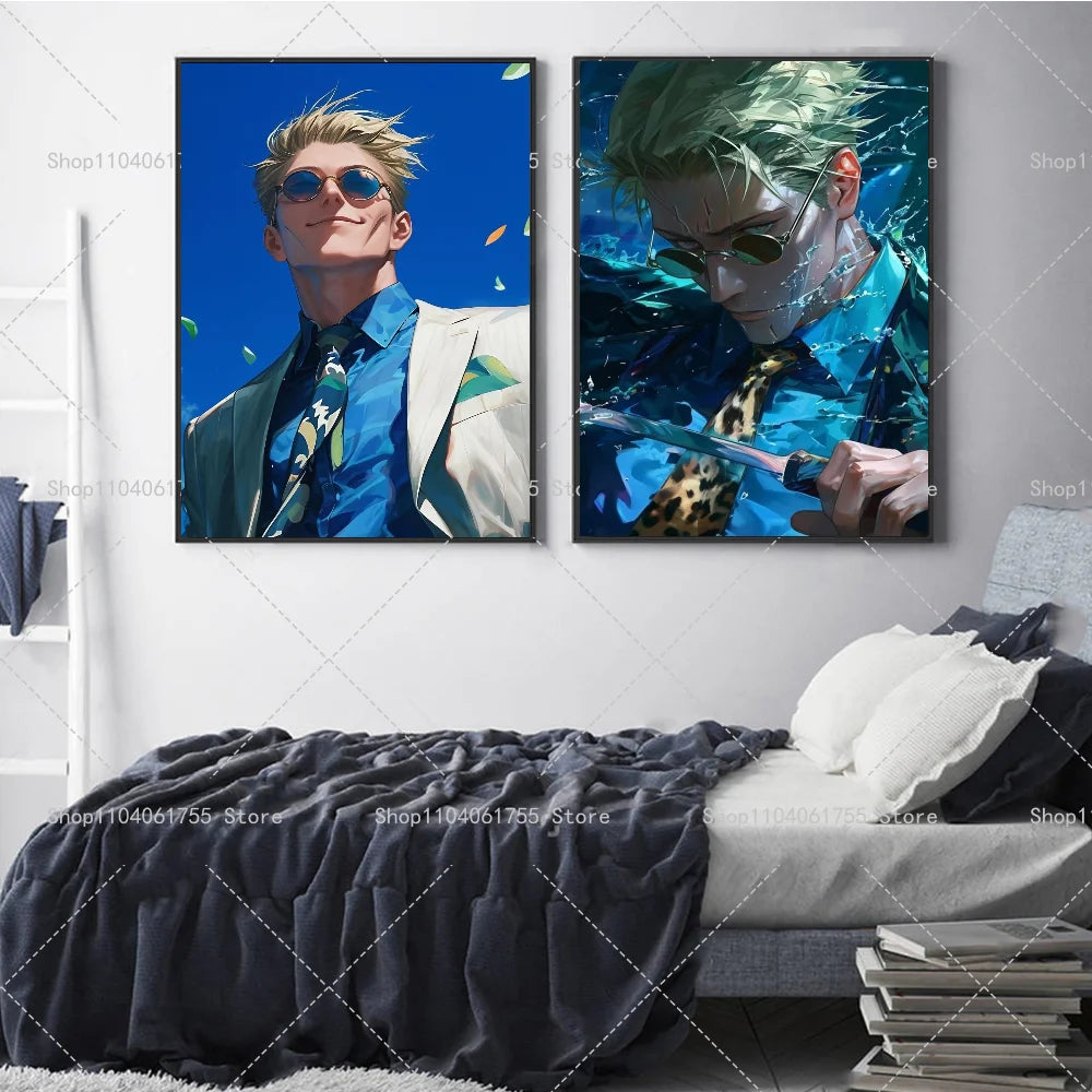 Nanami Kento Anime Poster – Self-Adhesive Waterproof Wall Sticker Anime Wall Poster Axl