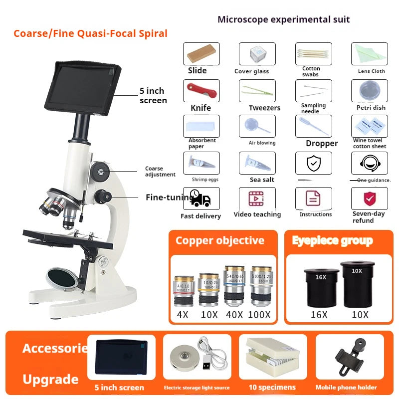 Axl Optical Microscope for Kids – Up to 500x | School Science Student Optical Microscope Axl 5