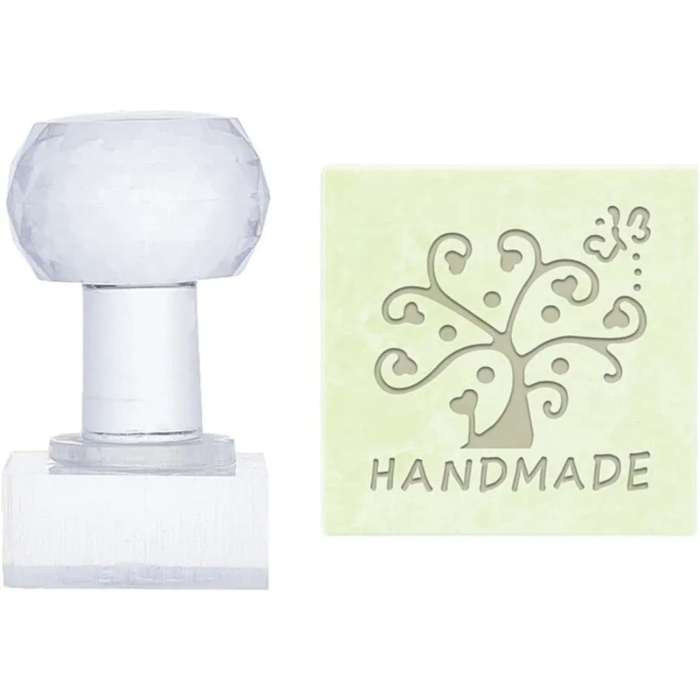 Acrylic Tree of Life Soap Stamp with Handle – Embossing Seal Soap Embossing Stamp Axl