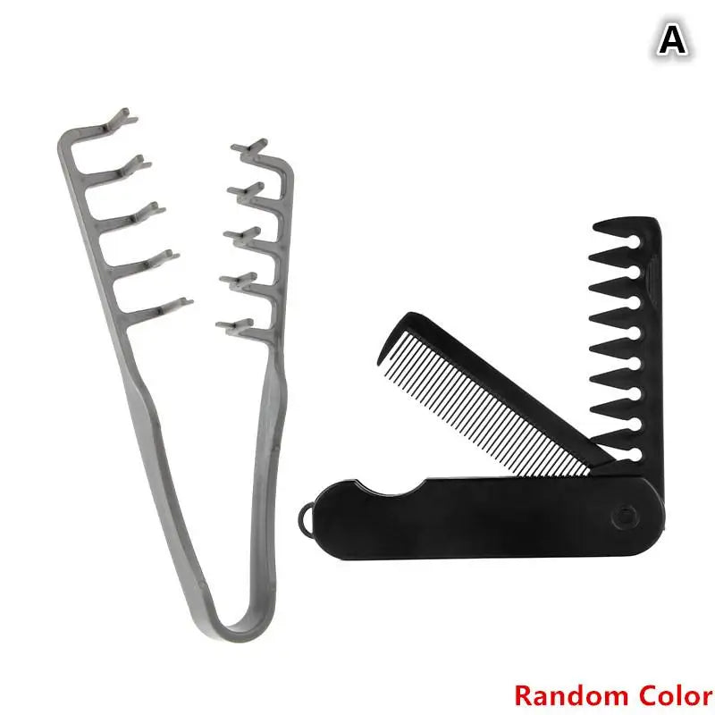Volumizing Wide-Tooth Styling Comb & Folding Comb Set Hair Styling Comb Axl A