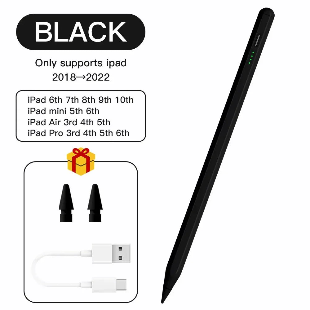 iPad Stylus Pen 2018–2025 | Pro, Air, Mini – Palm Rejection iPad Stylus Pen Axl 2259 Black